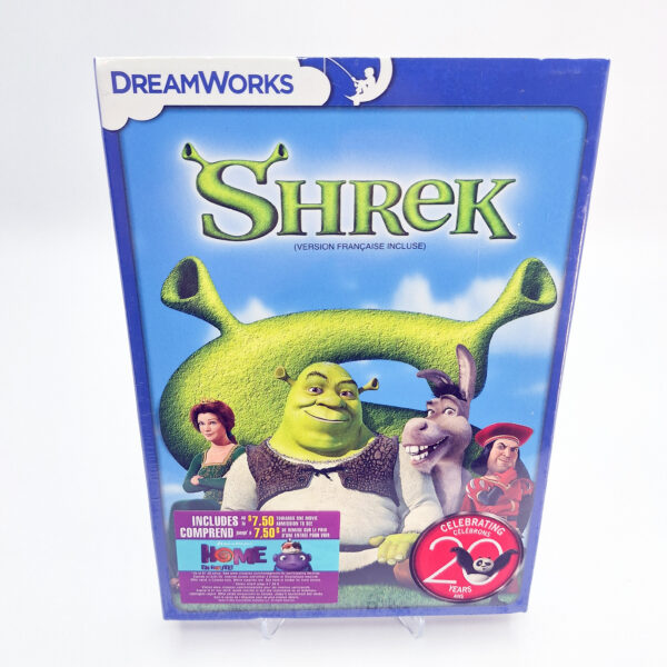 Shrek 2001 DVD Widescreen - DreamWorks - Celebrating 20 Years Sticker - SEALED