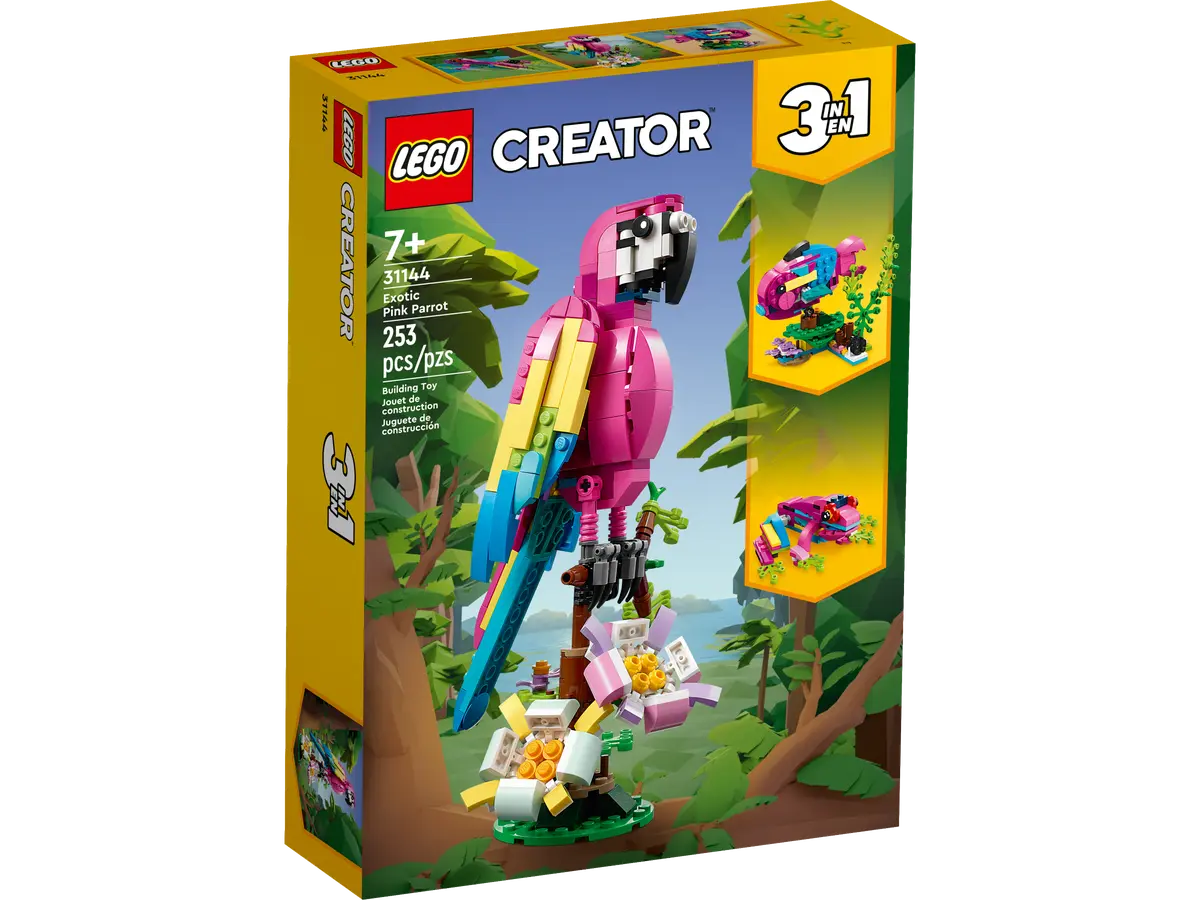 LEGO 31144 – Creator 3-in-1 Exotic Pink Parrot