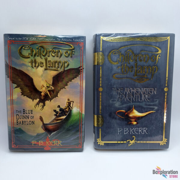 Children of the Lamp 2-Book Bundle by P.B. Kerr – The Akhenaten Adventure & The Blue Djinn of Babylon (Hardcover)