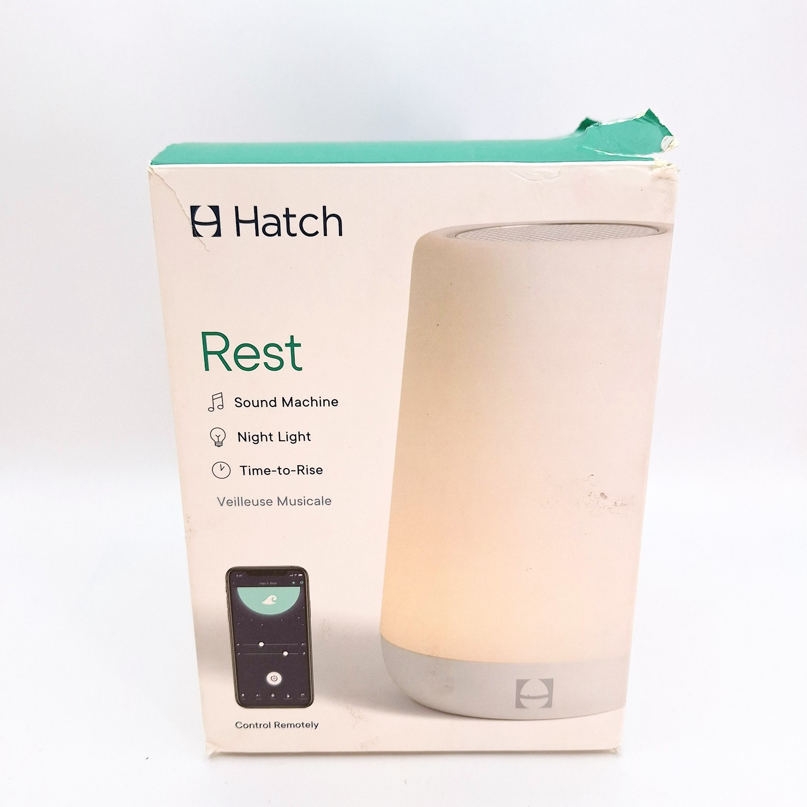 Hatch Rest 23920-HBREST White Baby Sound Machine Night Light - Image 3