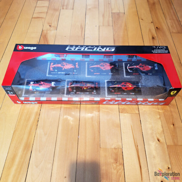 Burago Formula 1 Ferrari - 1:43 Die Cast (6-pack) *Box Damage