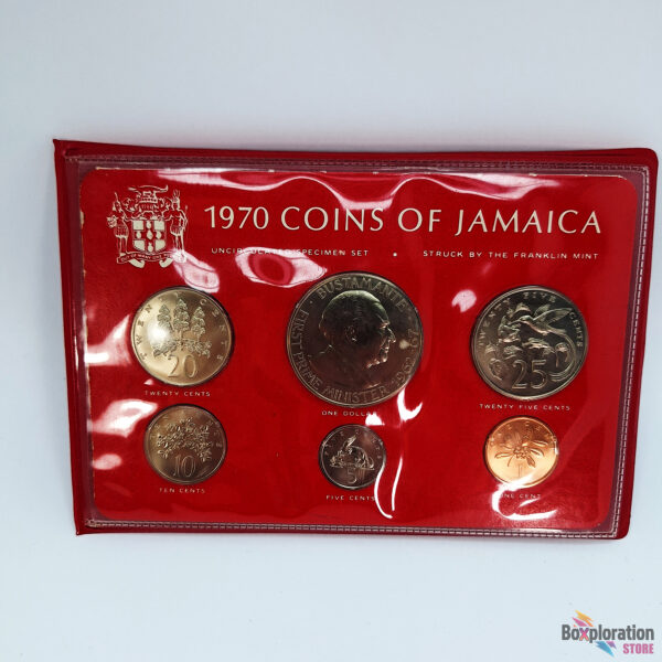 1970 Coins of Jamaica – Uncirculated Set with Folio