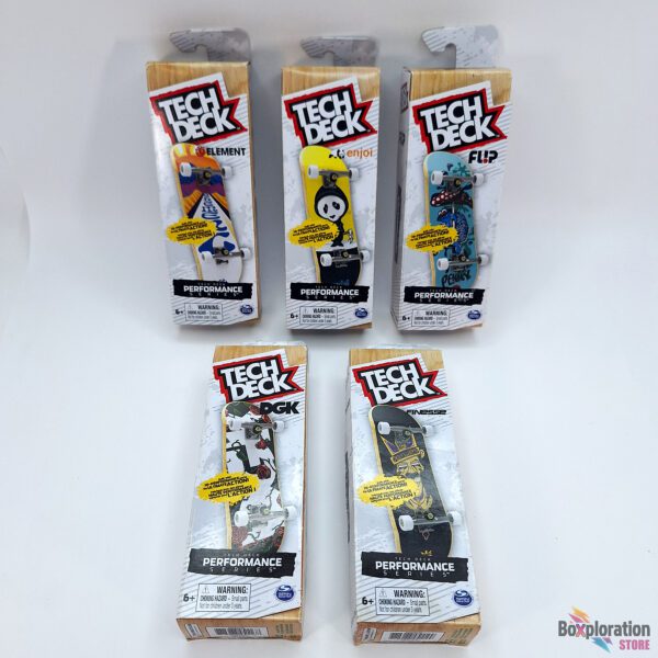 Lot of 5 Tech Deck Performance Series Fingerboards - Element enjoi Flip DGK Finesse