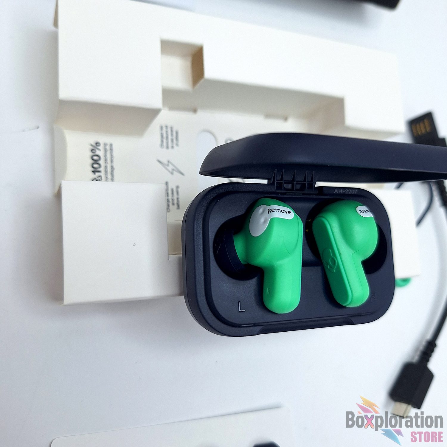 Skullcandy Dime 2 True Wireless Earbuds - Dark Blue / Green - Image 6