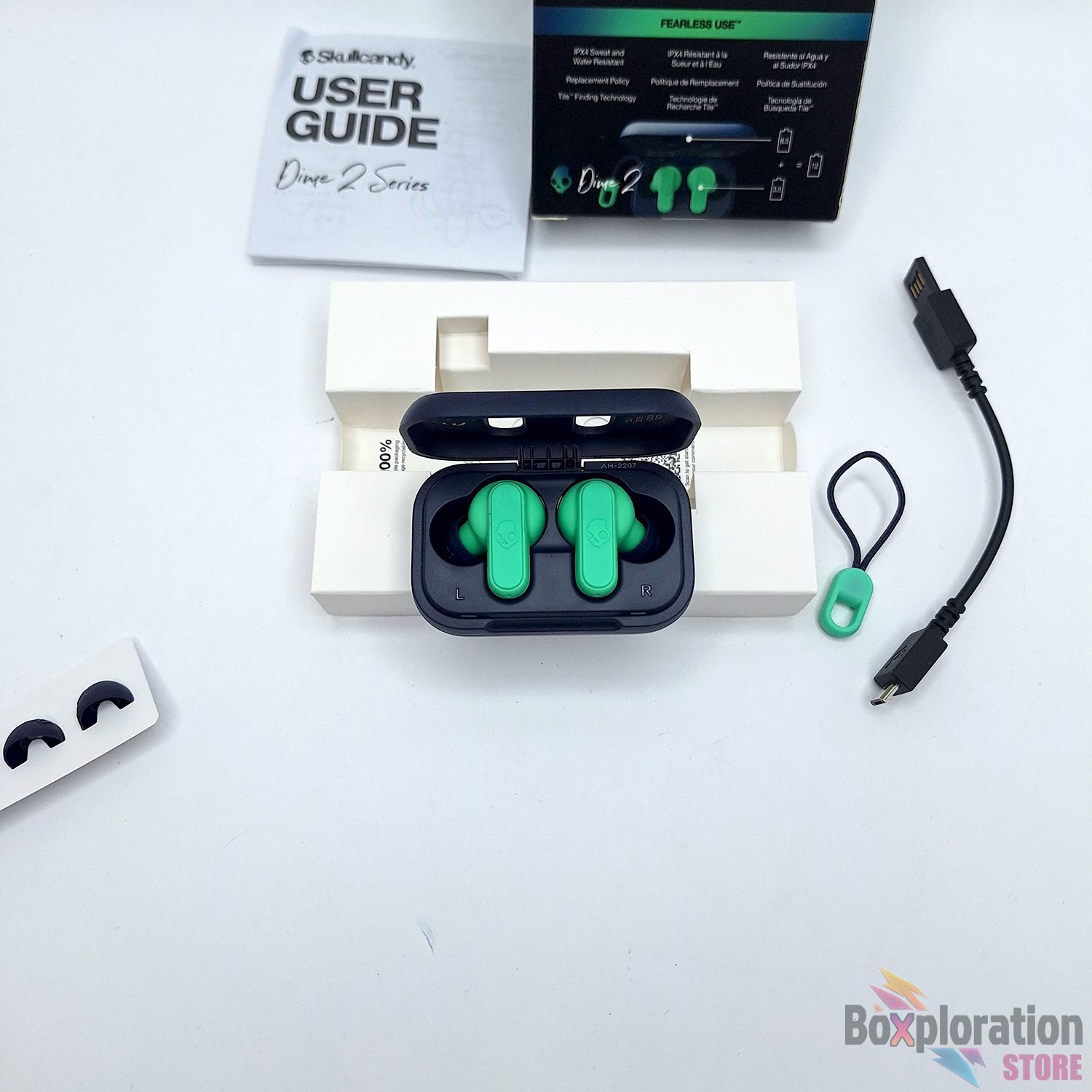 Skullcandy Dime 2 True Wireless Earbuds - Dark Blue / Green - Image 9