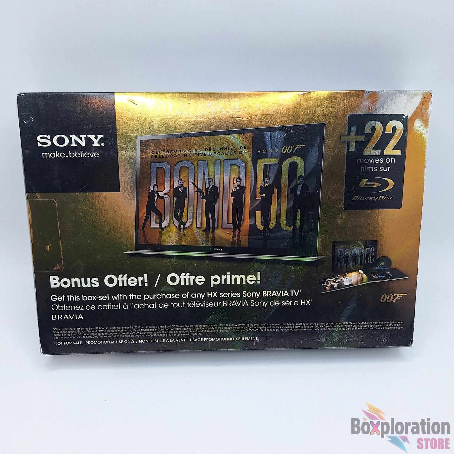 Bond 50: Celebrating Five Decades of Bond - 22-Film Limited 007 Blu-ray Set - NIB