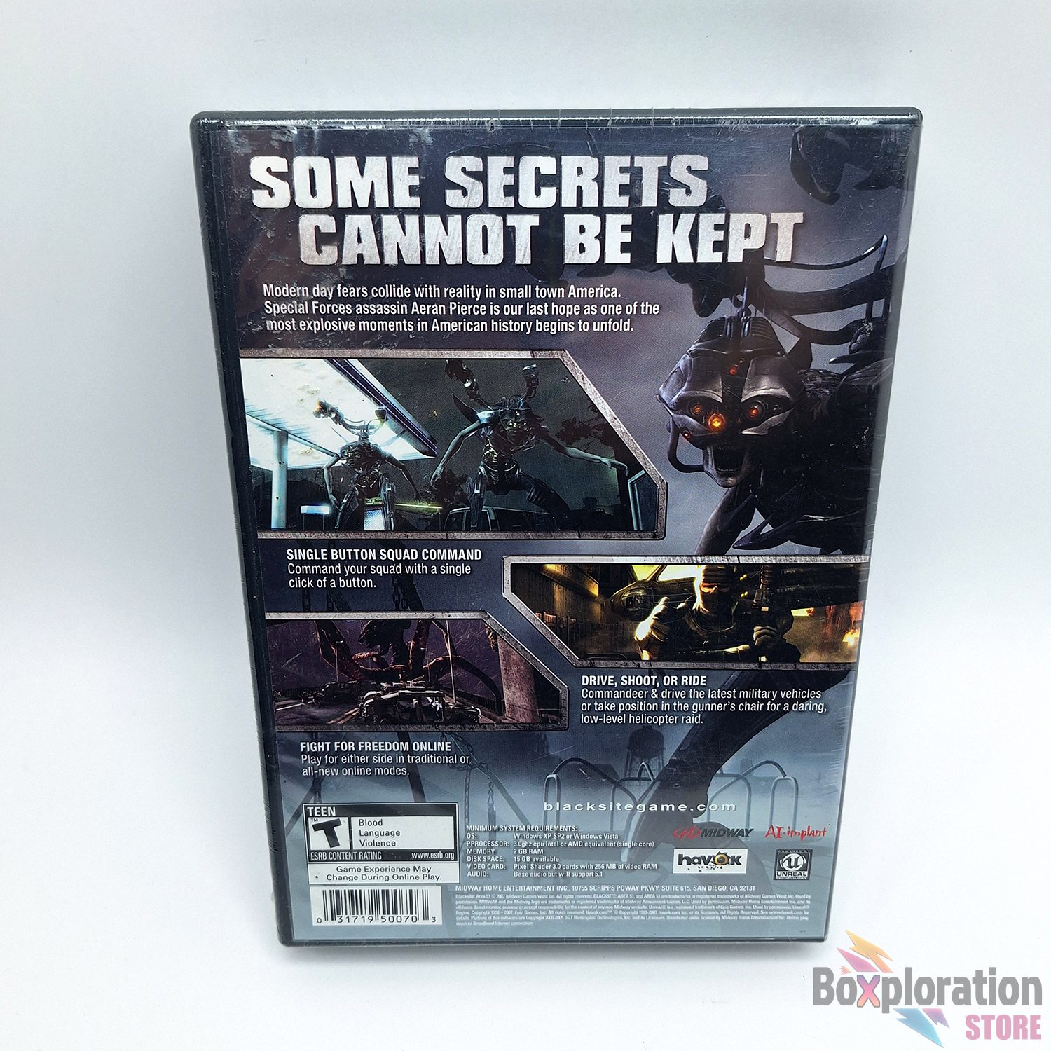 BlackSite: Area 51 PC Game - Midway - Brand New and Factory Sealed - Image 3