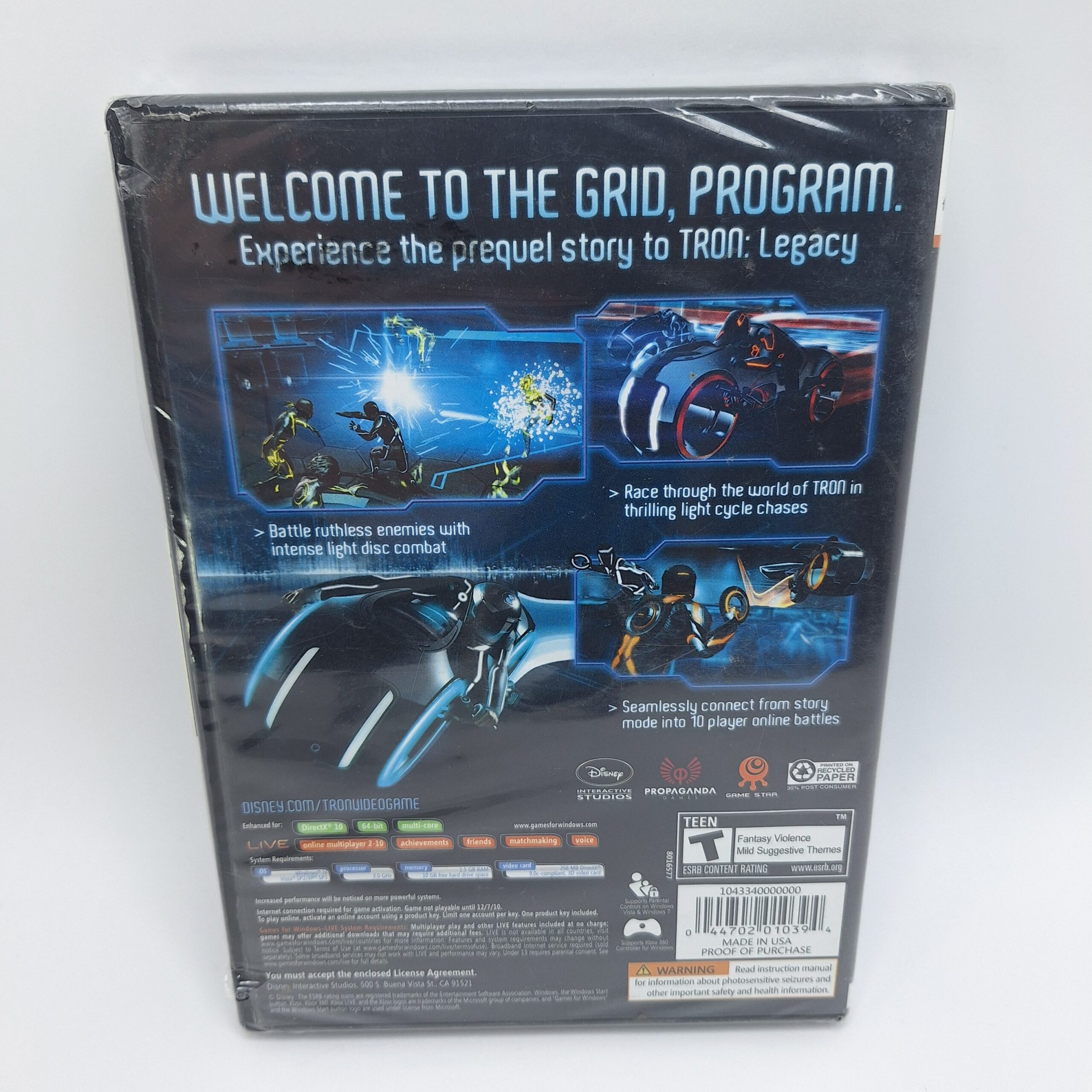 Tron: Evolution (PC DVD ROM, 2010) Games for Windows Live NEW SEALED - Image 3