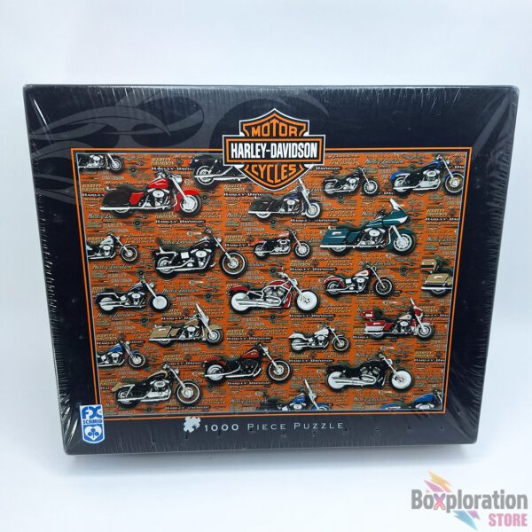Harley-Davidson Motorcycles 1000-Piece Jigsaw Puzzle by FX Schmid - Vintage Brand New