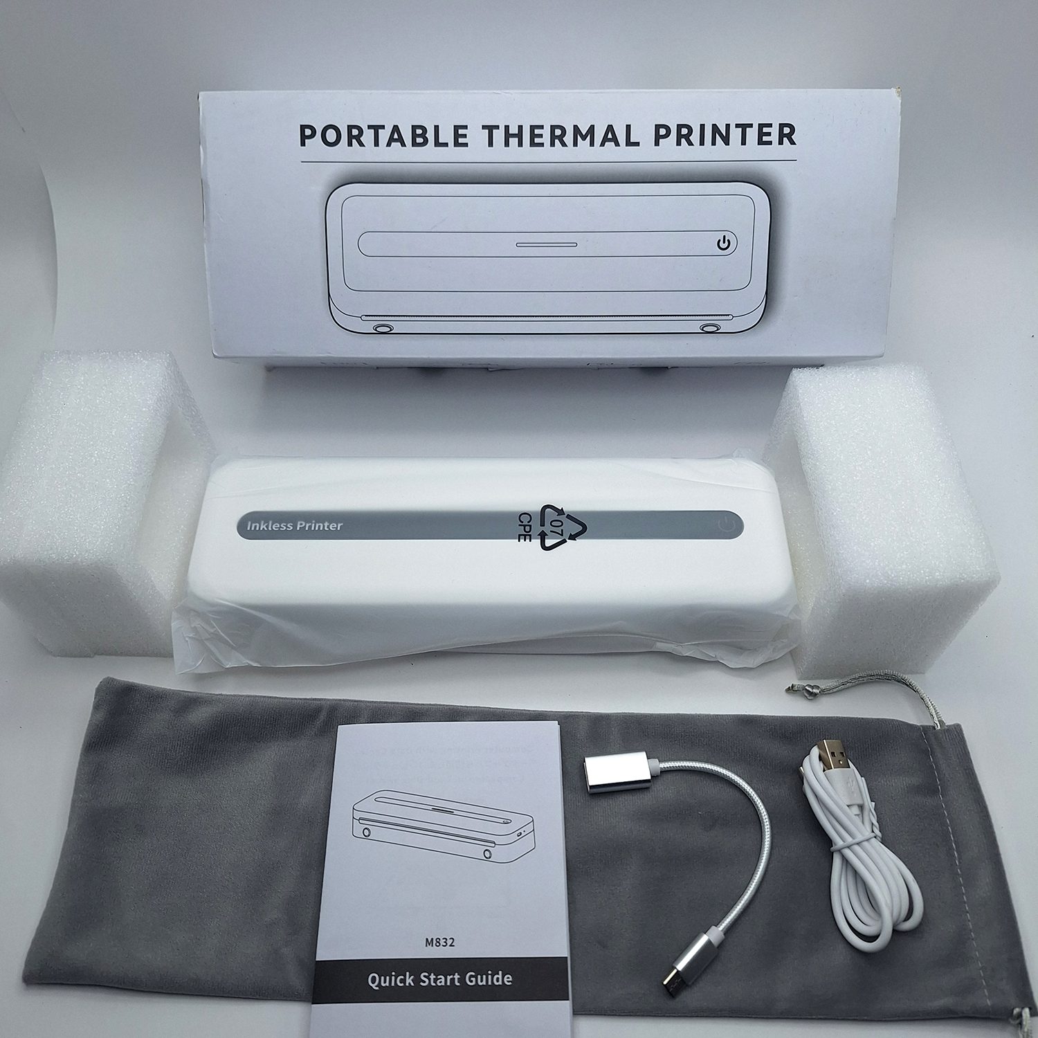 Phomemo M832 Portable Thermal Printer – Inkless