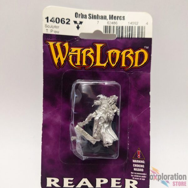 Reaper Miniatures #14062 - Orba Sinhan, Mercenaries Warlord (Unpainted Metal)