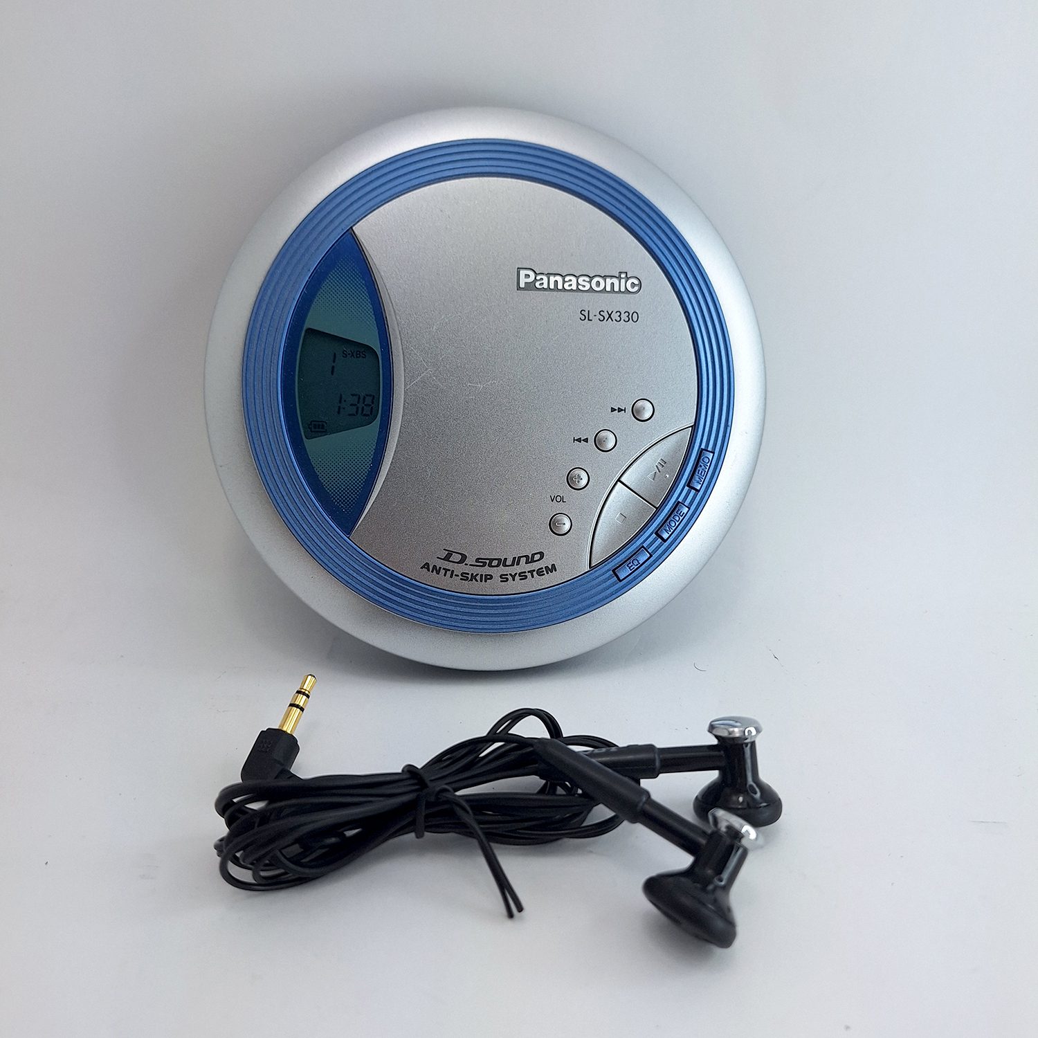 Panasonic SL-SX330 D-Sound Anti-Skip Portable CD Player Discman - Tested and Working