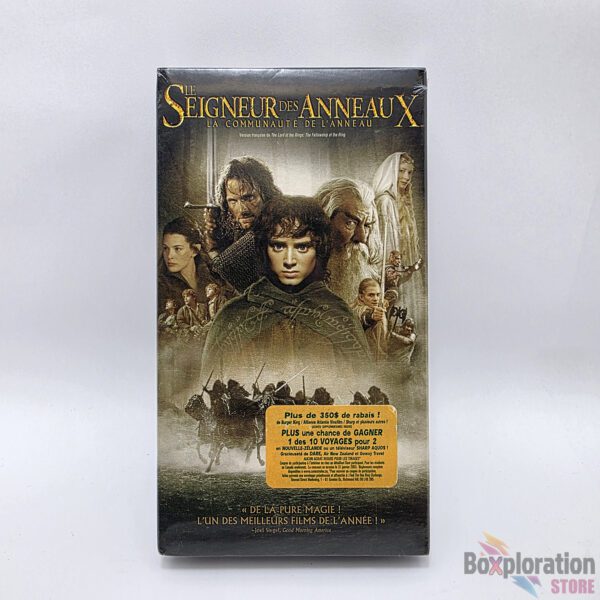 The Lord of the Rings: The Fellowship of the Ring VHS (French Version) – Brand New Sealed