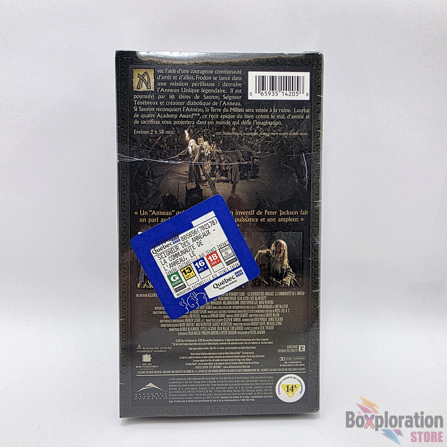 The Lord of the Rings: The Fellowship of the Ring VHS (French Version) – Brand New Sealed - Image 3