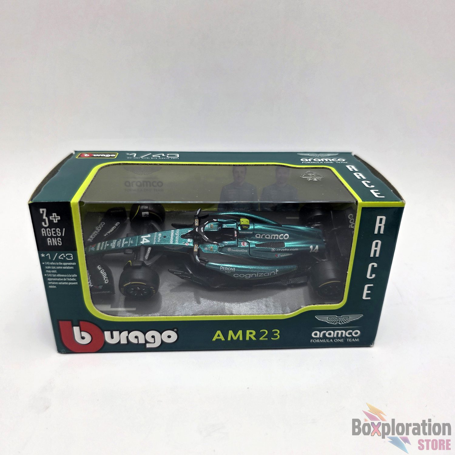Bburago 1:43 Scale Formula 1 Die-Cast Collection Bundle (4 Cars) - Mercedes, McLaren, Aston Martin, Red Bull - Image 15