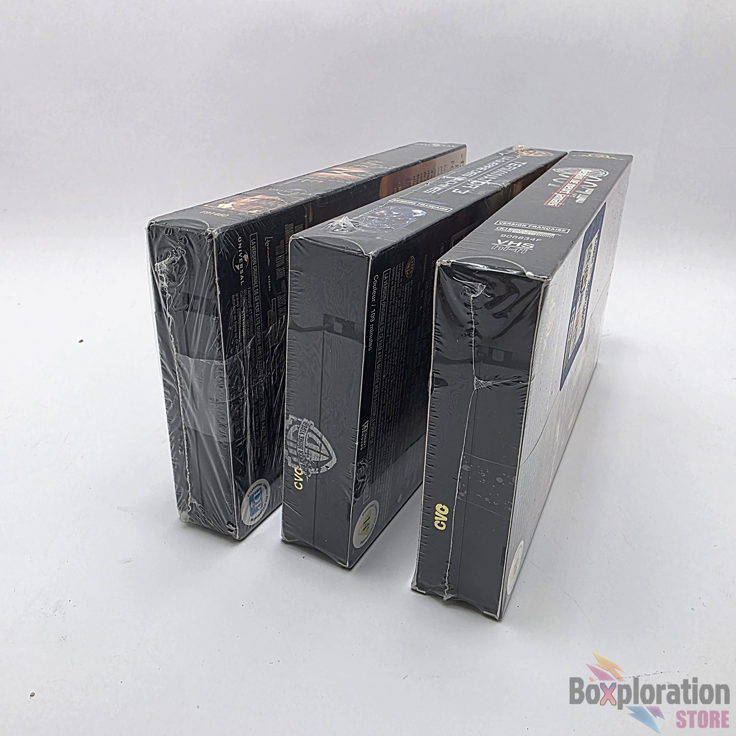 Sealed French Blockbuster Action VHS 3-Tape Bundle - La Momie, Terminator 3, 007: Demain Ne Meurt Jamais - Image 3