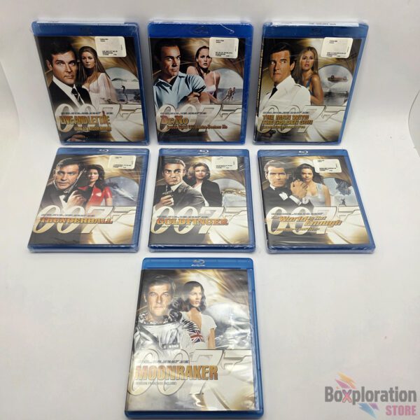 James Bond 007 Collection - 7-Movie Blu-ray Bundle (6 Sealed + Moonraker)