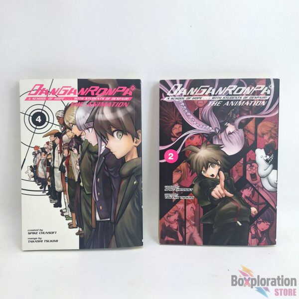 Lot of 2 Danganronpa: The Animation Manga Books (Vol. 2 & 4)