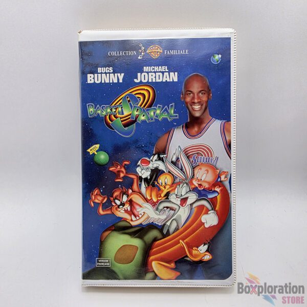 Basket Spatial (Space Jam) VHS - French Canadian Version - Bugs Bunny & Michael Jordan - Warner Bros Clamshell