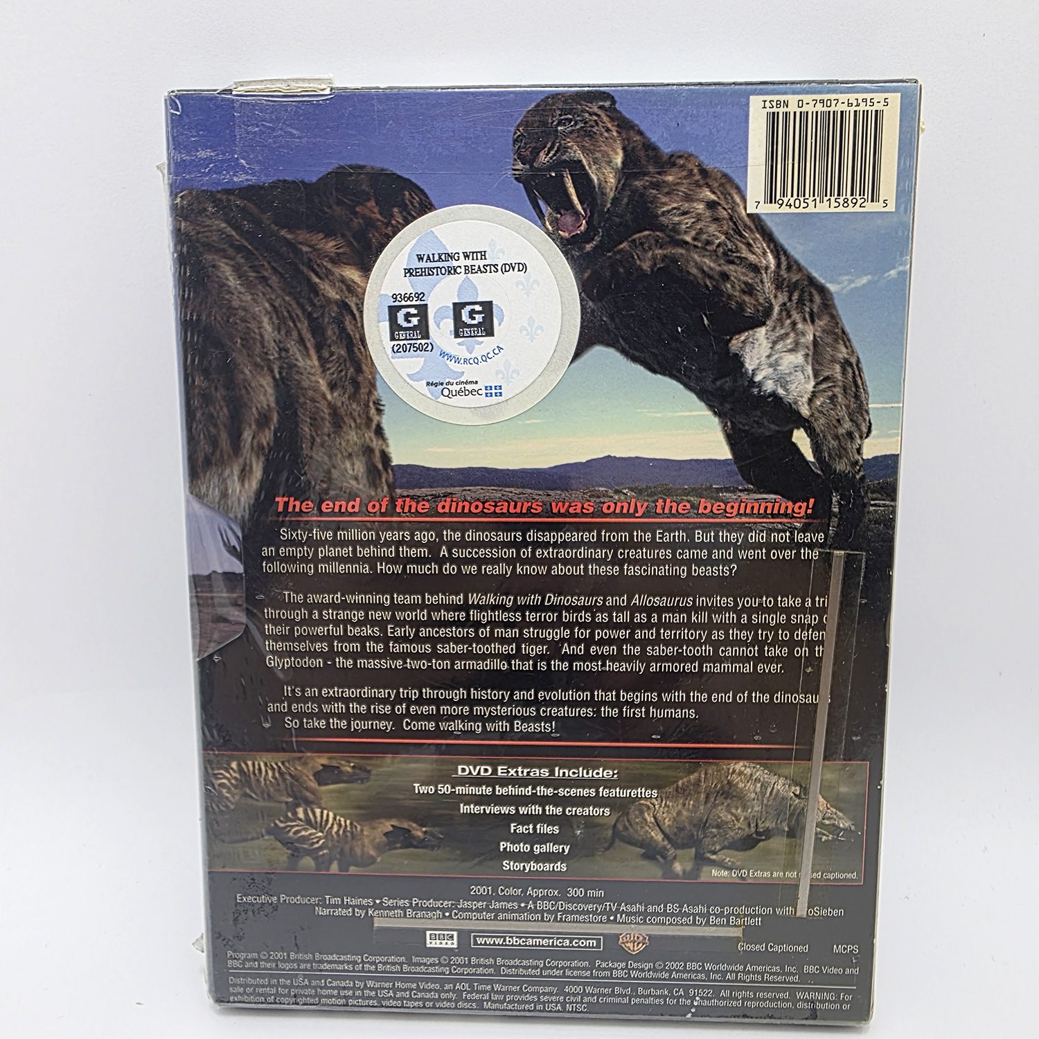 BBC Walking with Prehistoric Beasts DVD Box Set - Sealed - Image 2