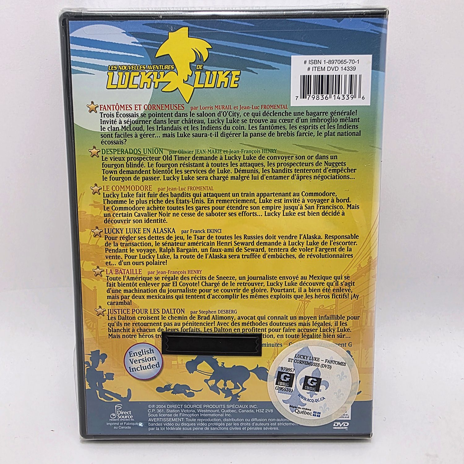 Les Nouvelles Aventures de Lucky Luke DVD - Ghosts and Bagpipes (Special Edition) - Sealed - Image 2