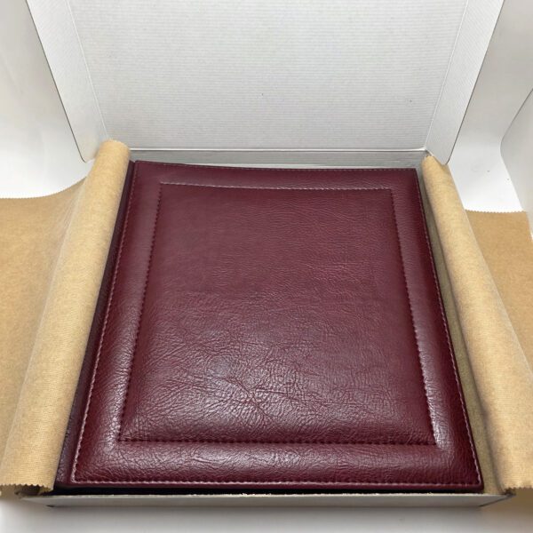 Bielle 'Bordeaux Fiorino' Large Luxury Guest Book / Album (35x35 cm, 50 Ivory Pages) - New