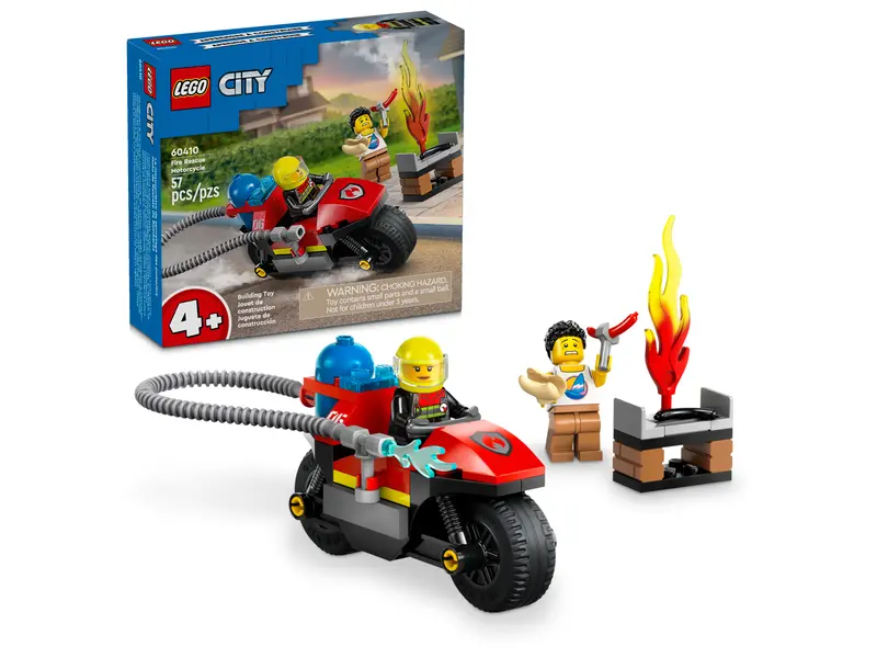LEGO CITY: Fire Rescue Motorcycle 60410 - Image 3